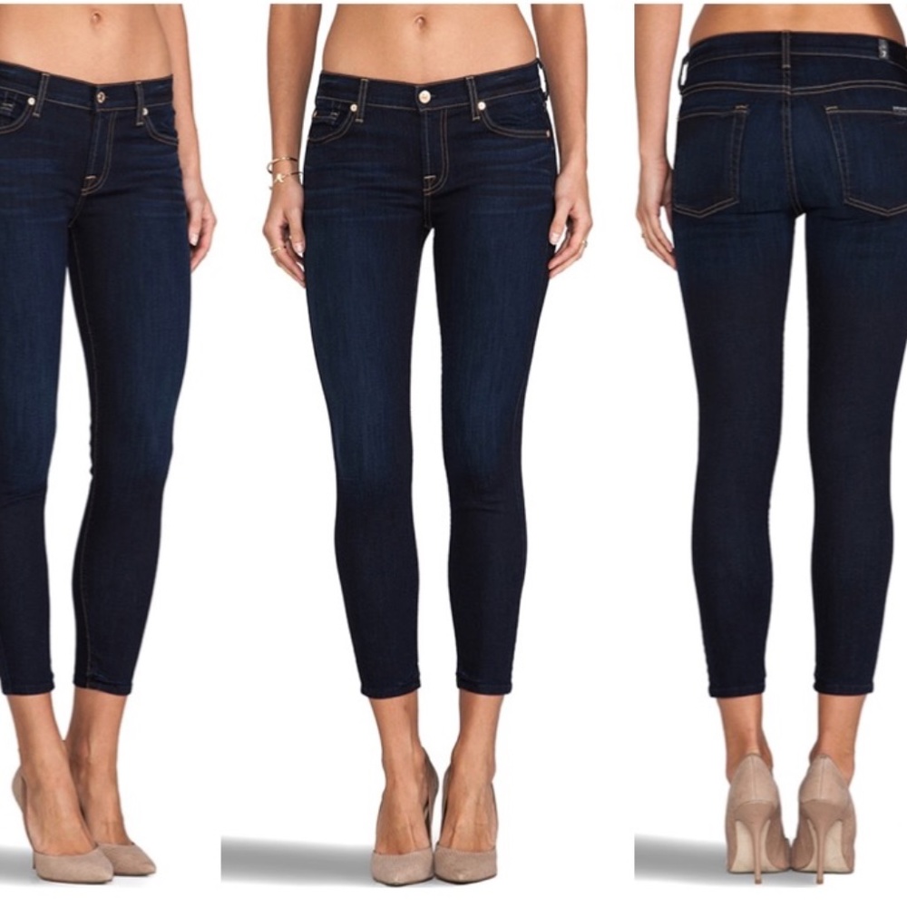 7 For All Mankind Cropped Skinny Jean